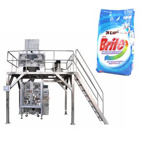 Màquina d'empaquetar pols de rentat detergent de 4 capçals lineal