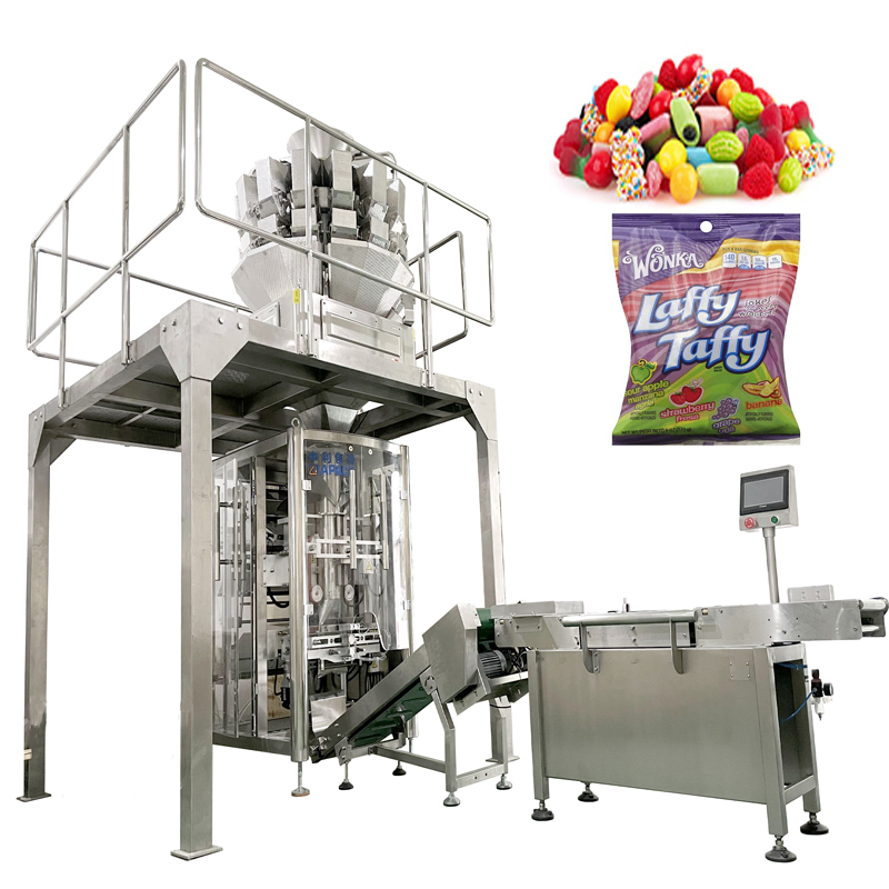 Màquina d'embalatge (envasat) automàtica vertical d'aliments multifunció Vffs per a arròs/cafè/nous/sal/salsa/fesols/llavor/sucre/carbó/menjar per a gossos/brossa de gats/pistac